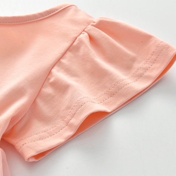 Pink Tulle Bell Sleeve A-Line Dress - Toddler Girl, Kid Girl - Picture 2 of 3